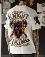 BLISSCORNERS A VIKING IN BEARDED GLORY SKULL ALL OVER PRINT