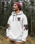 BLISSCORNERS A VIKING IN BEARDED GLORY SKULL ALL OVER PRINT