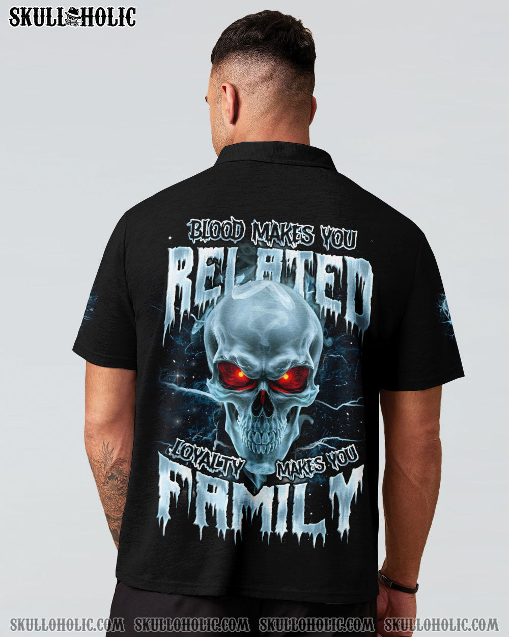 BLISSCORNERS LOYALTY MAKES YOU FAMILY SKULL ALL OVER PRINT