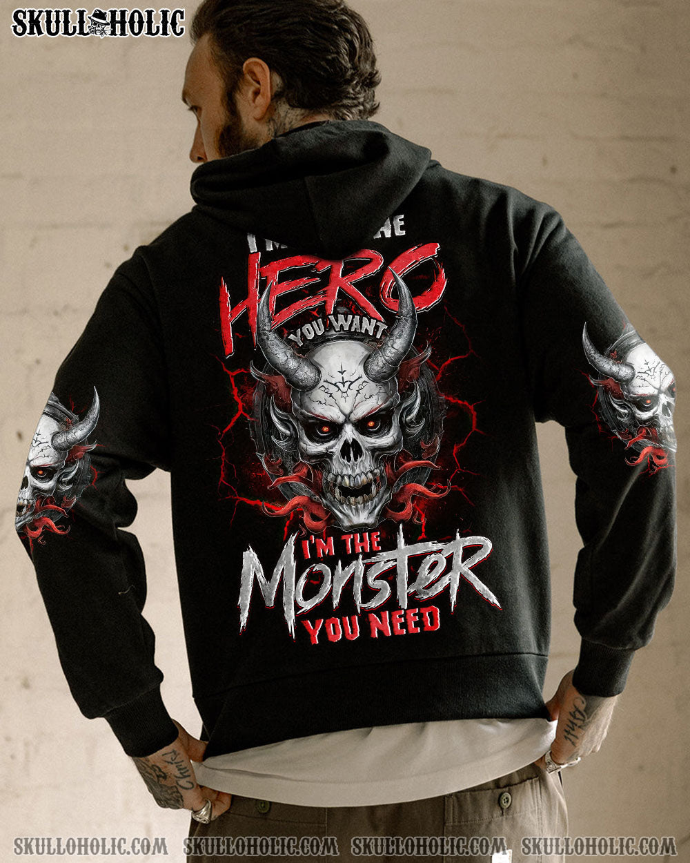 BLISSCORNERS I'M THE MONSTER YOU NEEDED SKULL ALL OVER PRINT