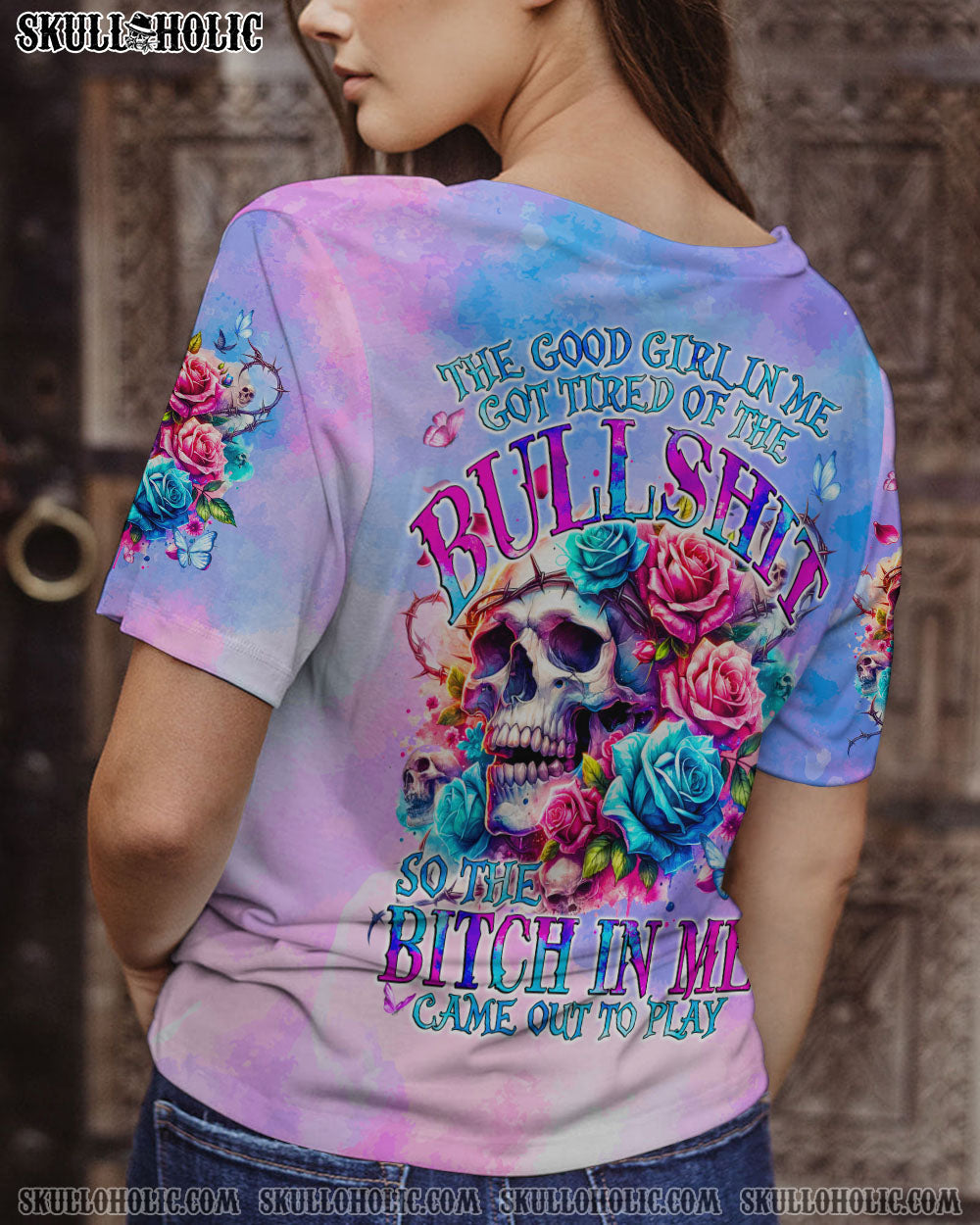 BLISSCORNERS THE GOOD GIRL IN ME ALL OVER PRINT