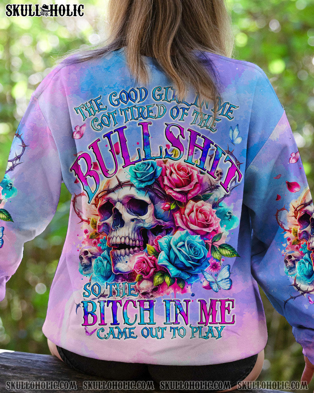 BLISSCORNERS THE GOOD GIRL IN ME ALL OVER PRINT