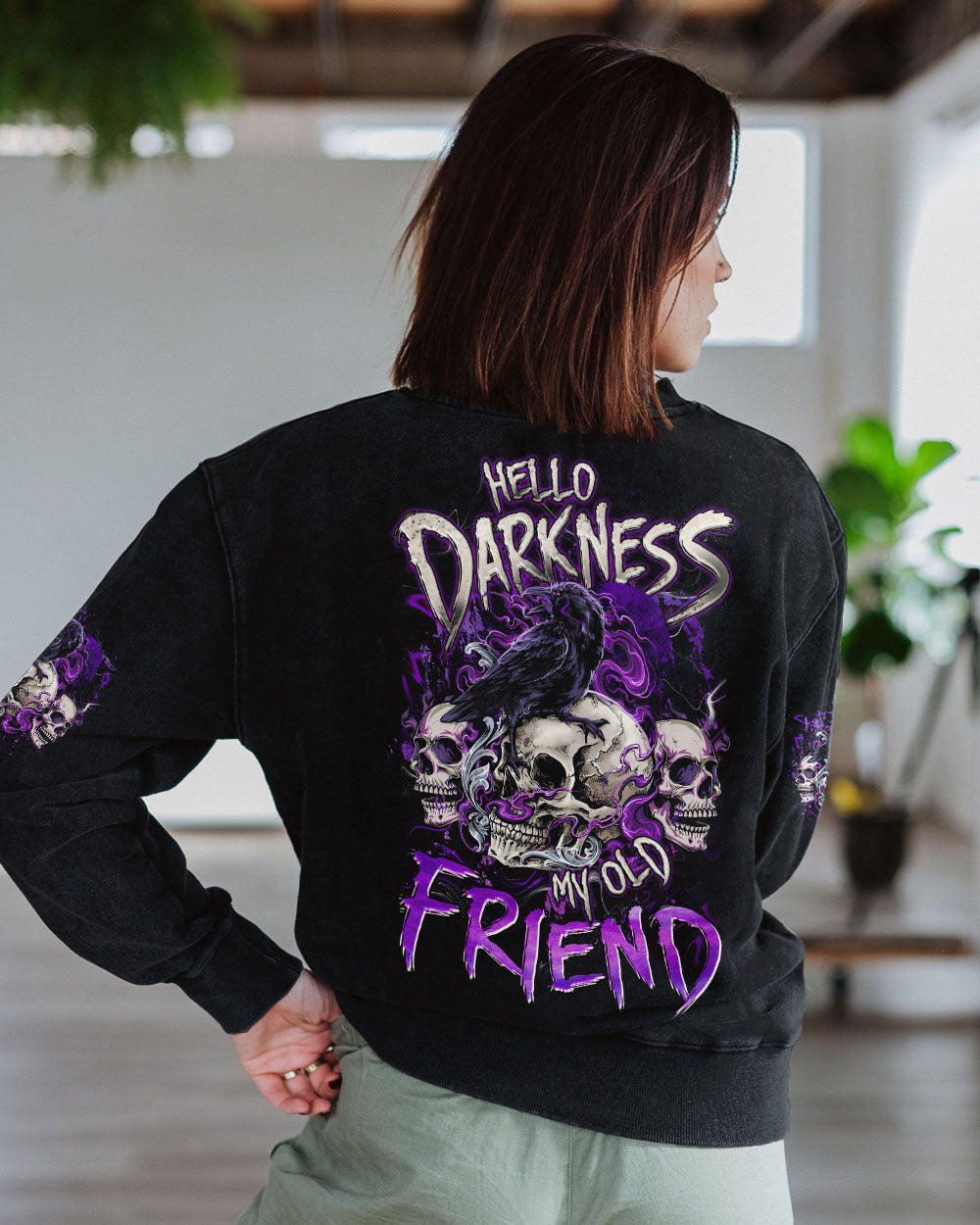 BLISSCORNERS HELLO DARKNESS MY OLD FRIEND ALL OVER PRINT