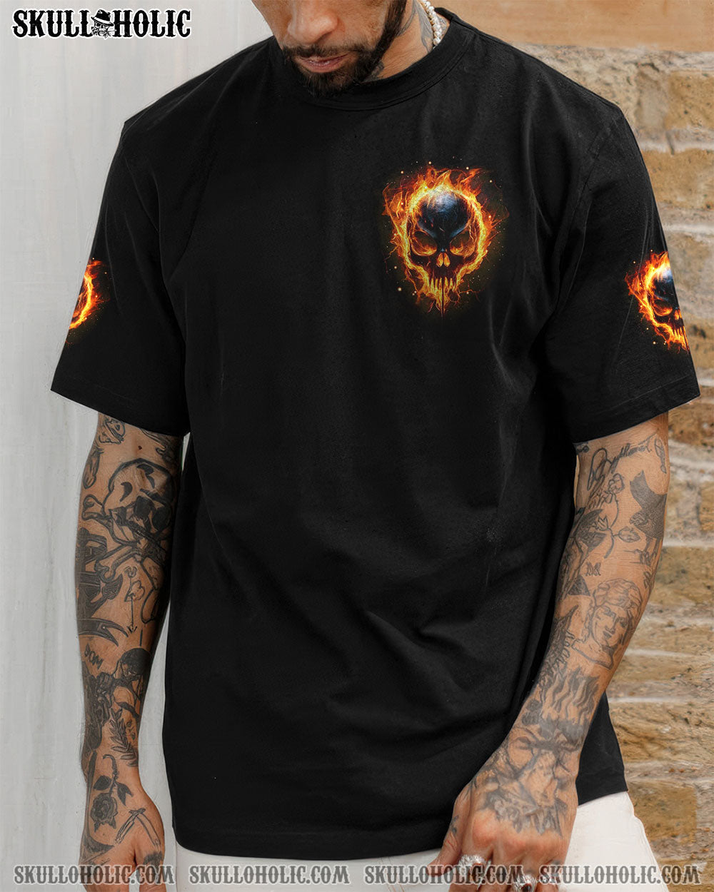 BLISSCORNERS I'M NEVER ALONE FIRE DEMONS ALL OVER PRINT
