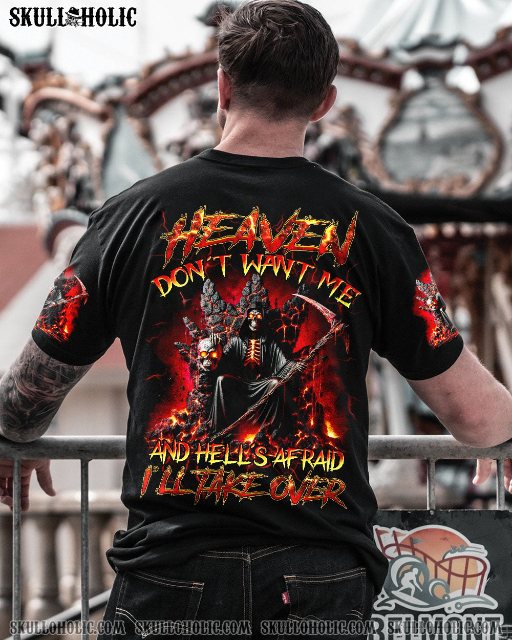 BLISSCORNERS HEAVEN DON'T WANT ME ALL OVER PRINT