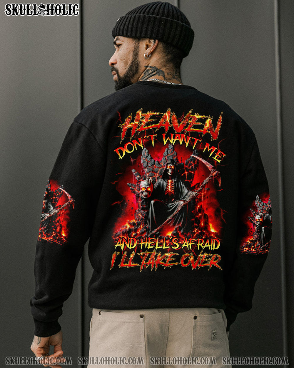 BLISSCORNERS HEAVEN DON'T WANT ME ALL OVER PRINT