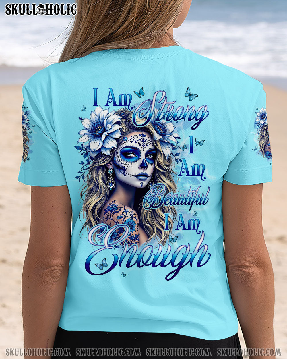 BLISSCORNERS I AM ENOUGH SKULL ALL OVER PRINT
