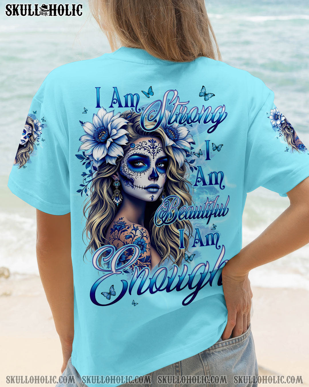BLISSCORNERS I AM ENOUGH SKULL ALL OVER PRINT