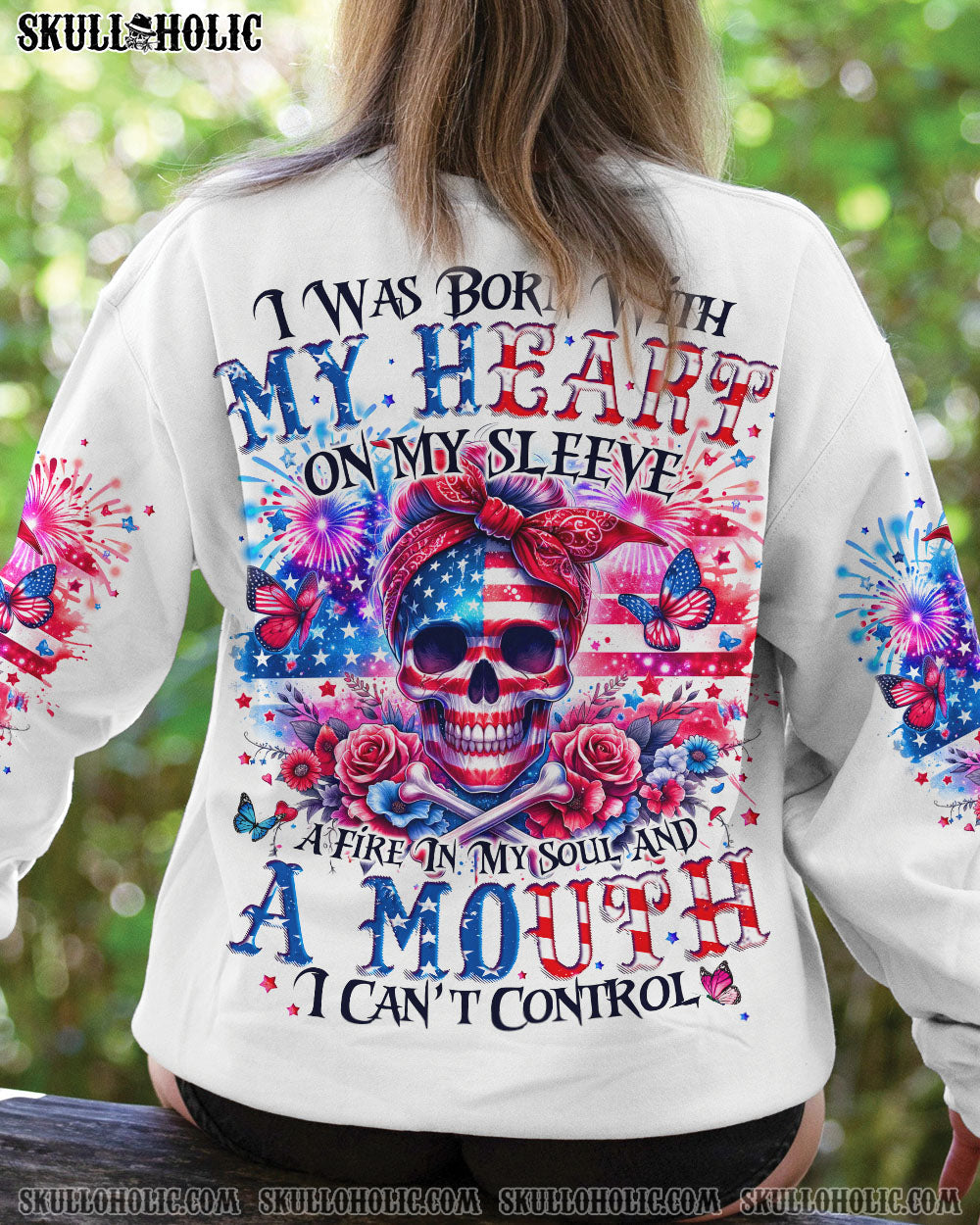 BLISSCORNERS YOU COULDN'T HANDLE ME MESSY BUN ALL OVER PRINT