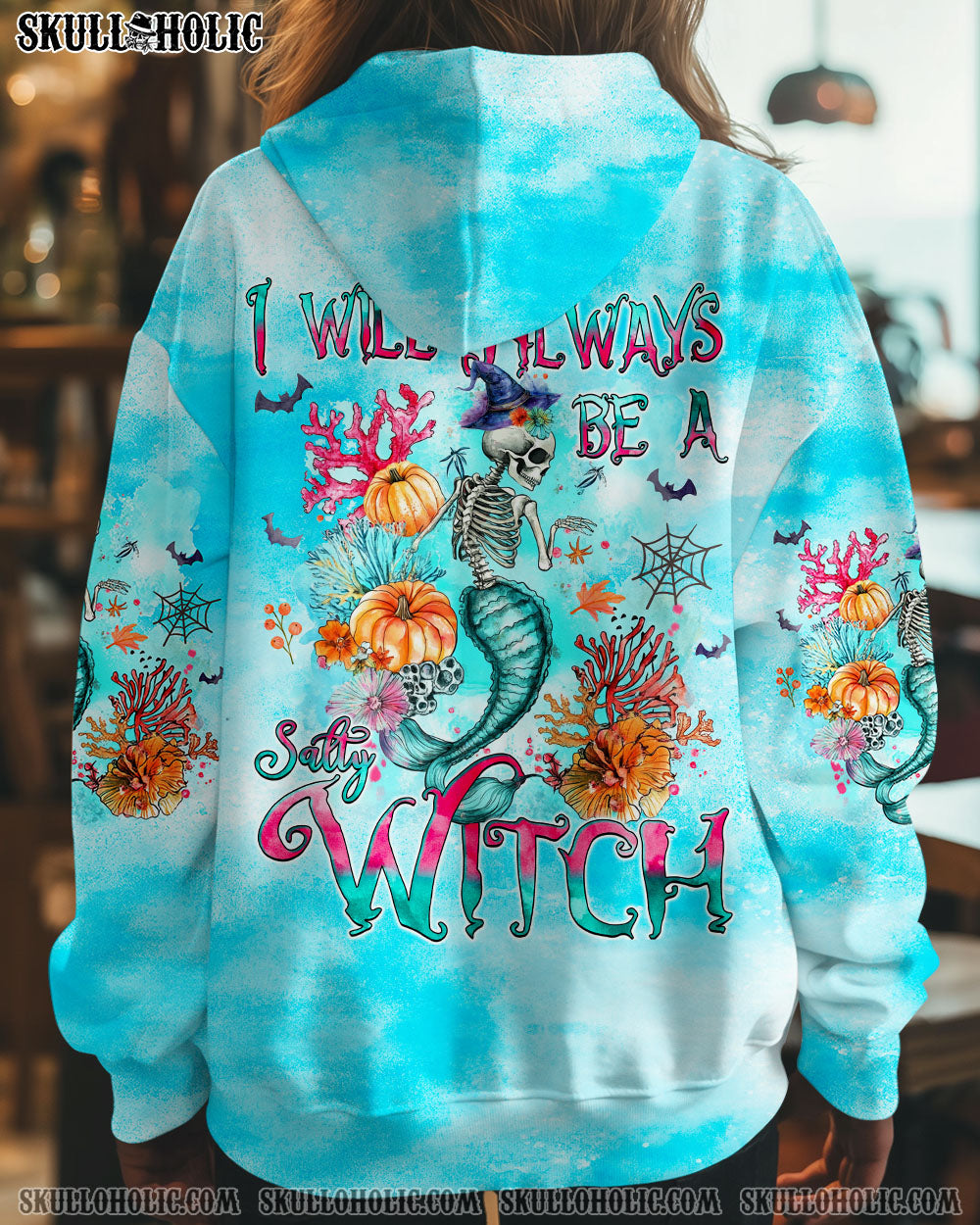 BLISSCORNERS SALTY WITCH MERMAID HALLOWEEN ALL OVER PRINT