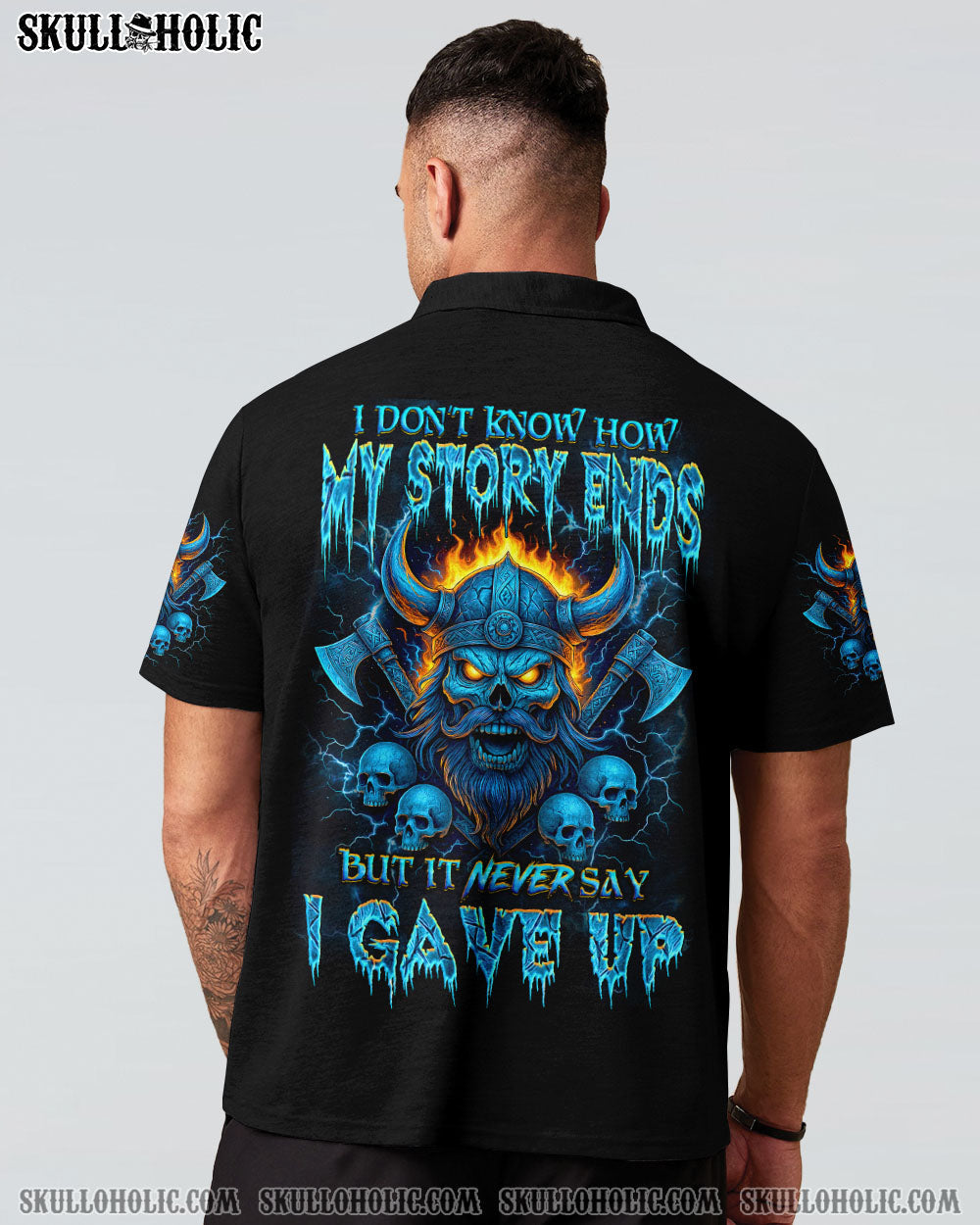 BLISSCORNERS I DON'T KNOW HOW MY STORY ENDS VIKING SKULL ALL OVER PRINT