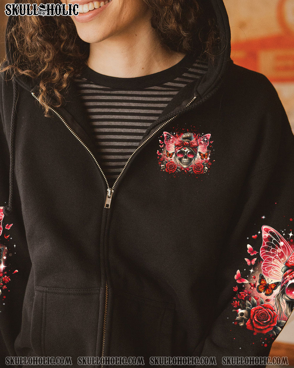 BLISSCORNERS DON'T LIKE ME FCK OFF PROBLEM SOLVED MESSY BUN SKULL ALL OVER PRINT