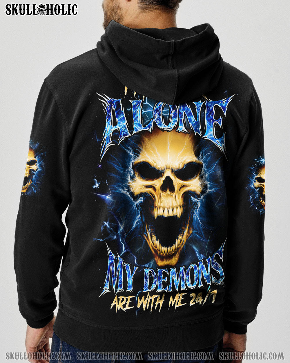 BLISSCORNERS I'M NEVER ALONE DEMONS ALL OVER PRINT