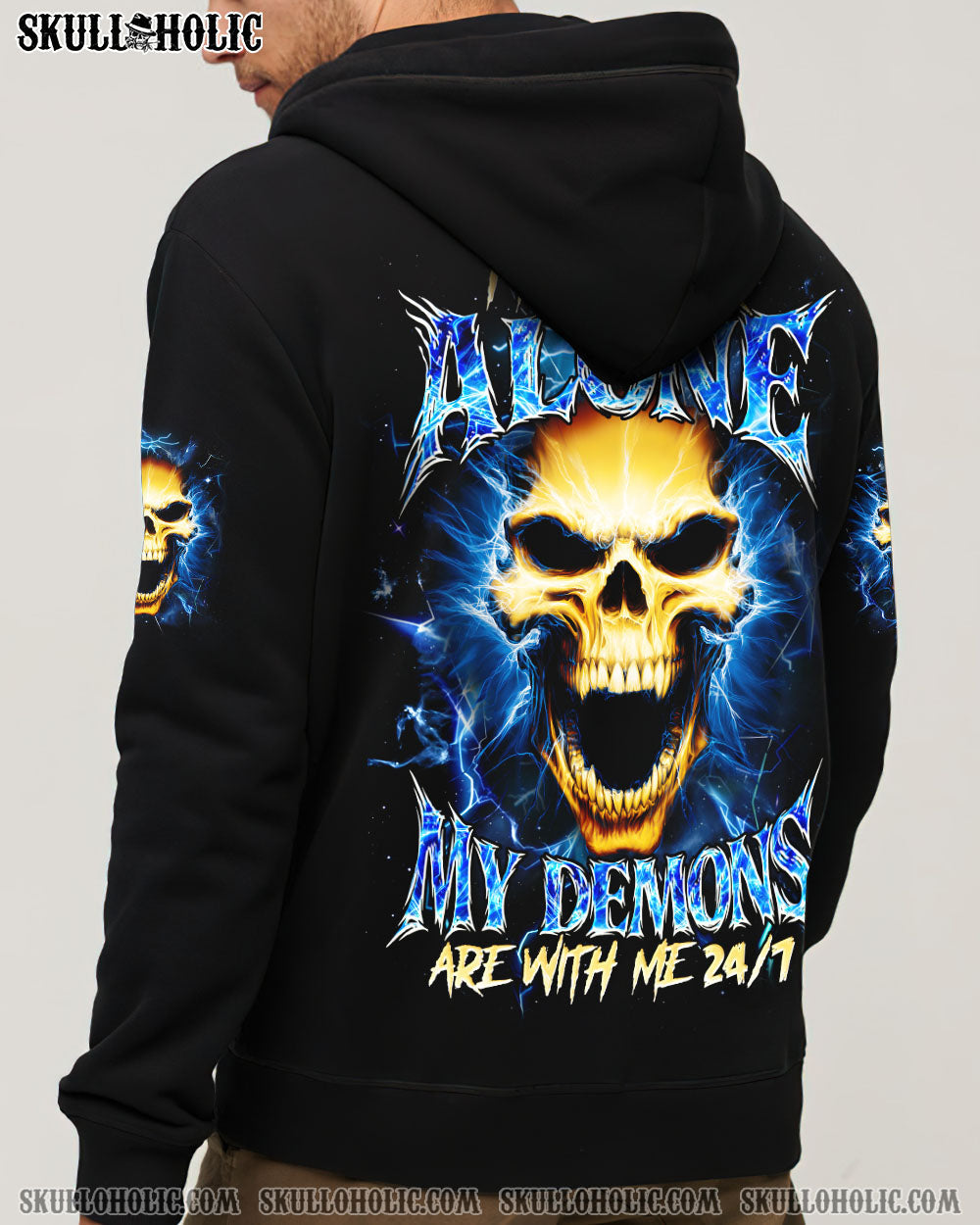 BLISSCORNERS I'M NEVER ALONE DEMONS ALL OVER PRINT