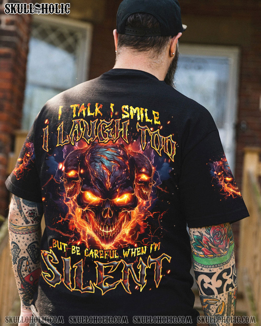 BLISSCORNERS BE CAREFUL WHEN I'M SILENT ALL OVER PRINT