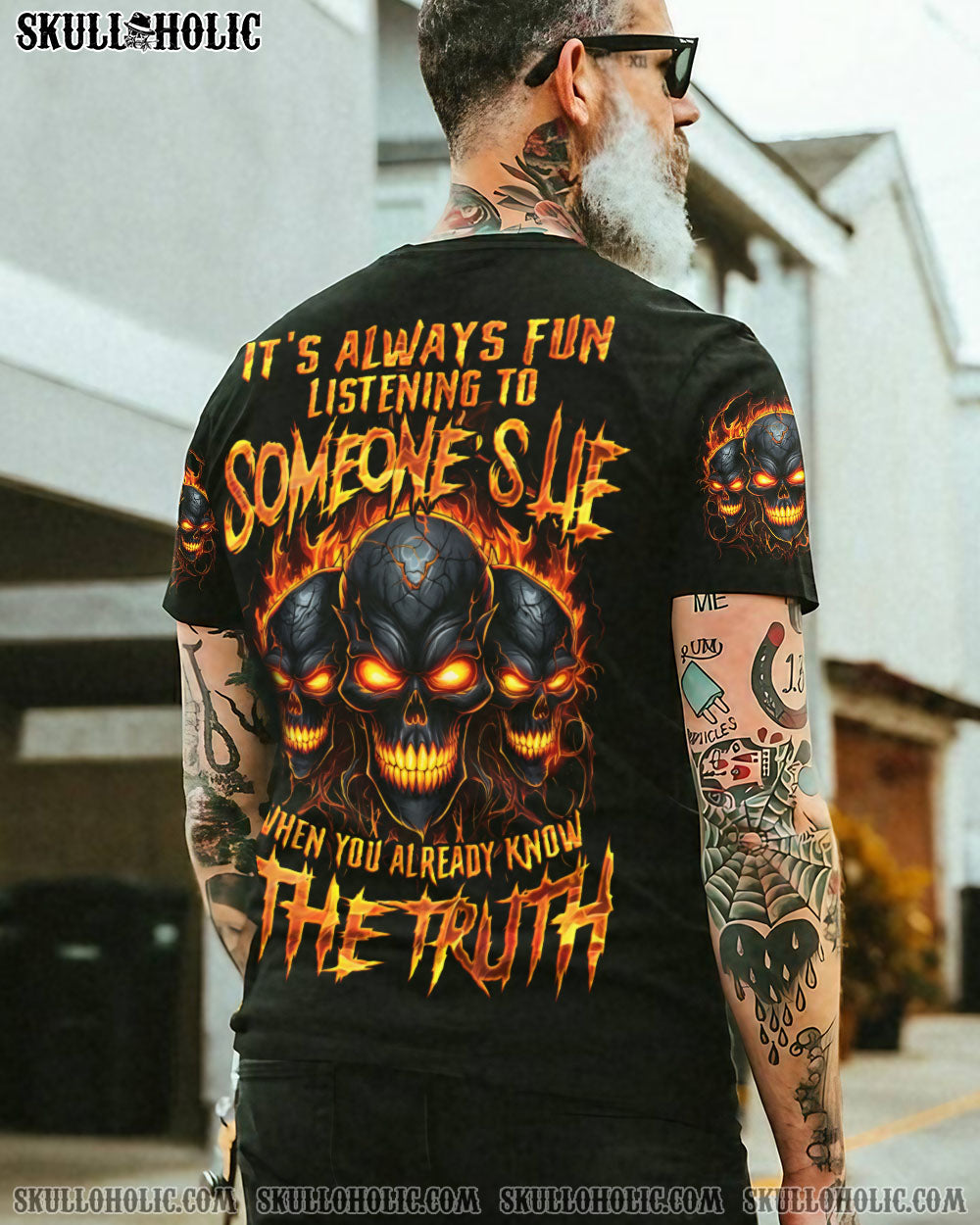 BLISSCORNERS WHEN YOU ALREADY KNOW THE TRUTH SKULL ALL OVER PRINT