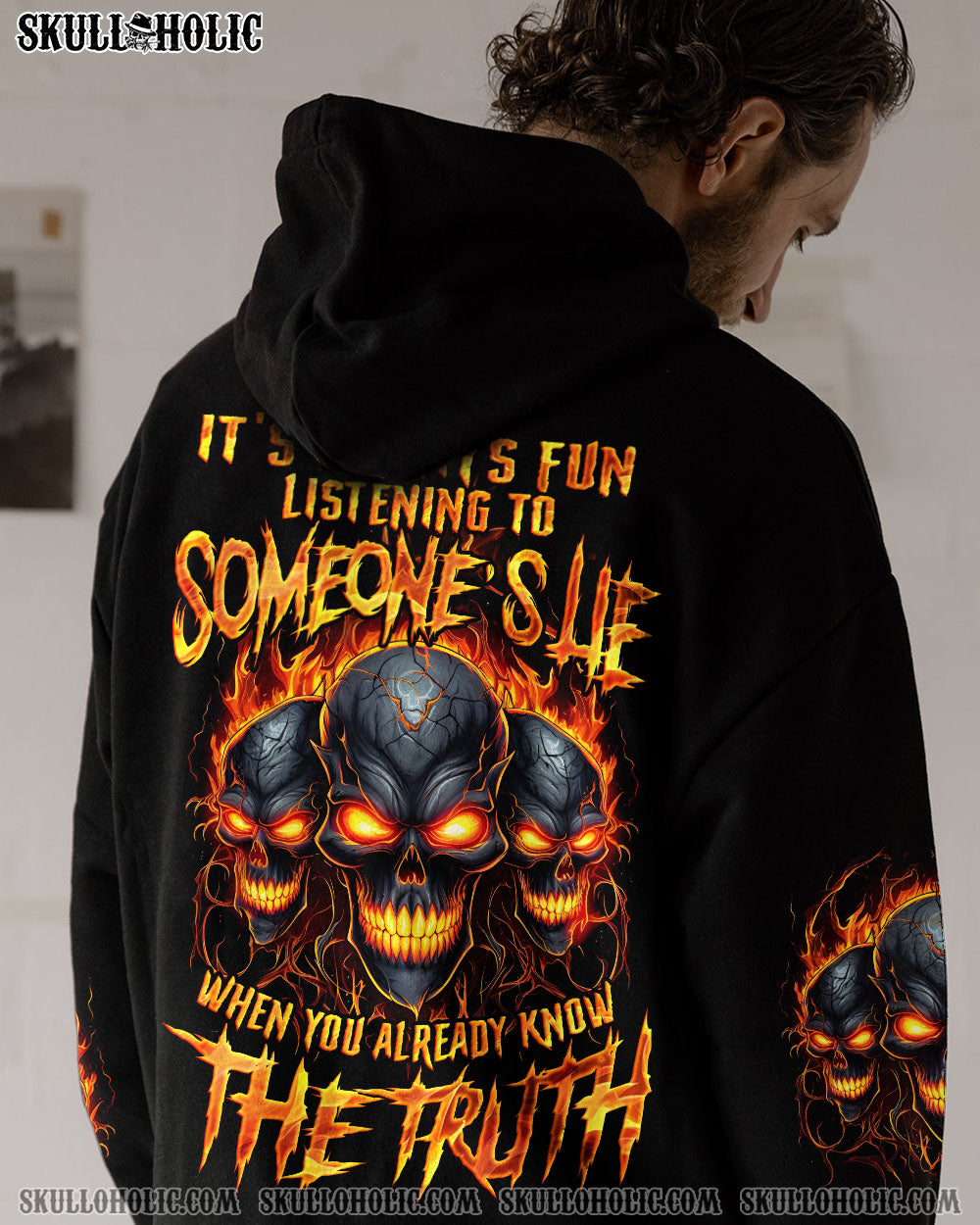 BLISSCORNERS WHEN YOU ALREADY KNOW THE TRUTH SKULL ALL OVER PRINT