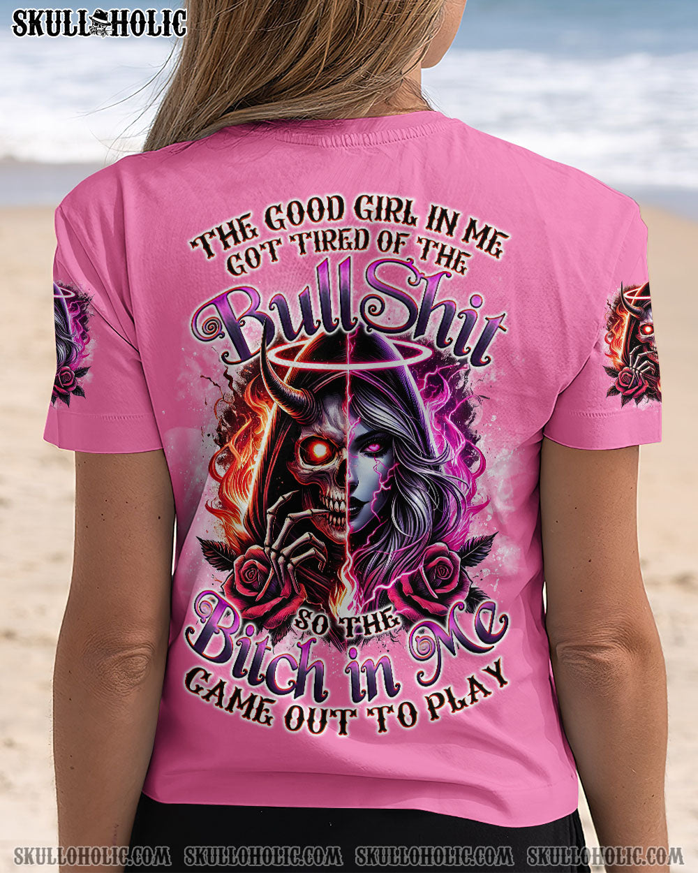 BLISSCORNERS THE GOOD GIRL IN ME ALL OVER PRINT