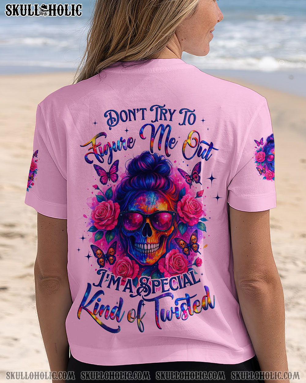 BLISSCORNERS I'M NOT JUST A MOM MESSY BUN ALL OVER PRINT