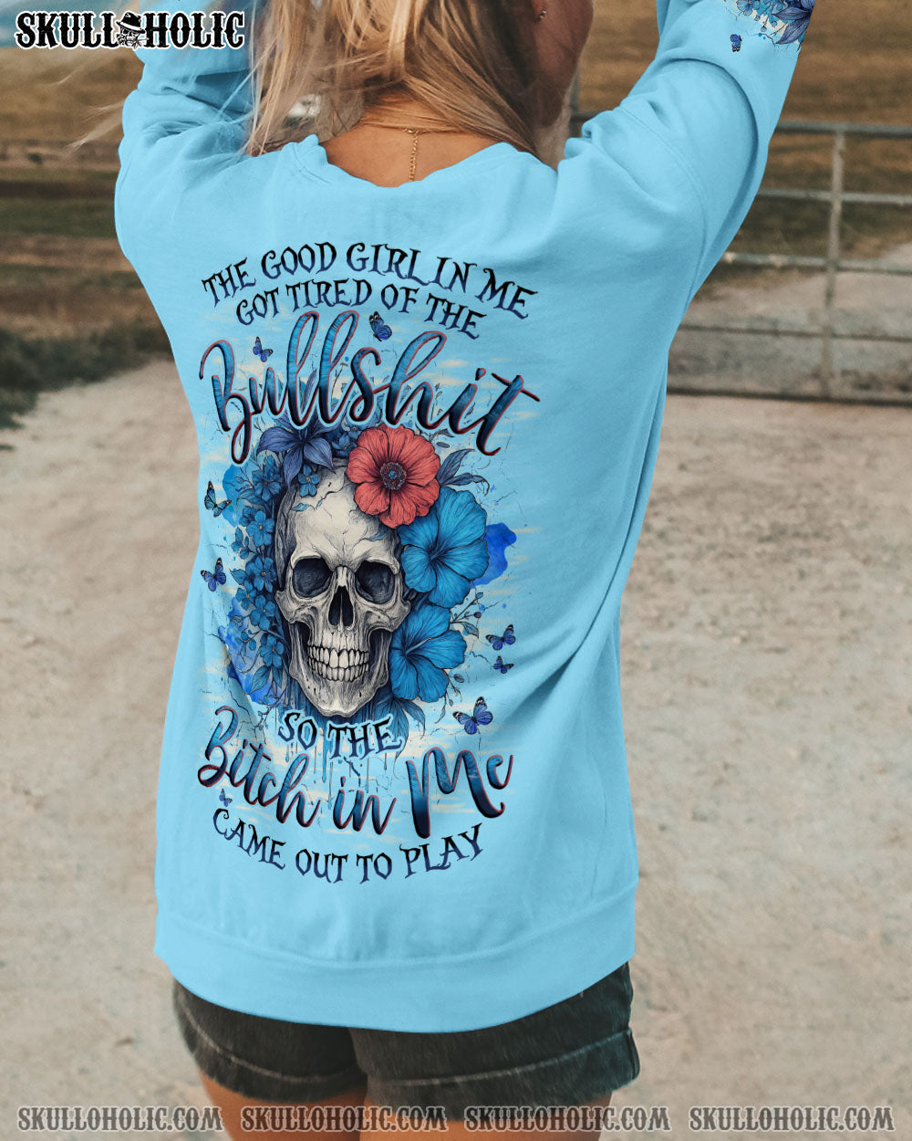 BLISSCORNERS THE GOOD GIRL IN ME ALL OVER PRINT
