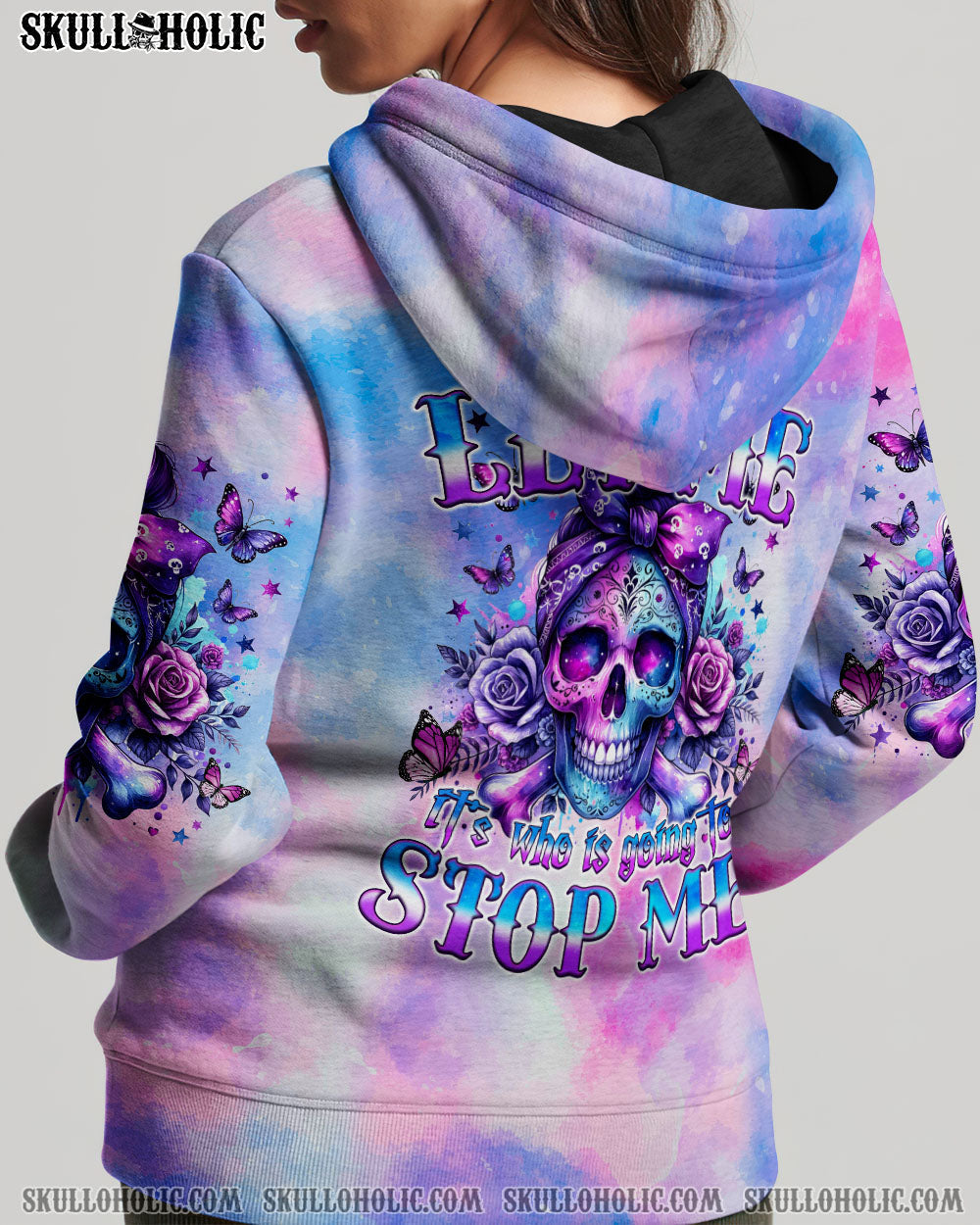BLISSCORNERS YOU COULDN'T HANDLE ME MESSY BUN TIE DYE HIGH TOP CANVAS SHOES