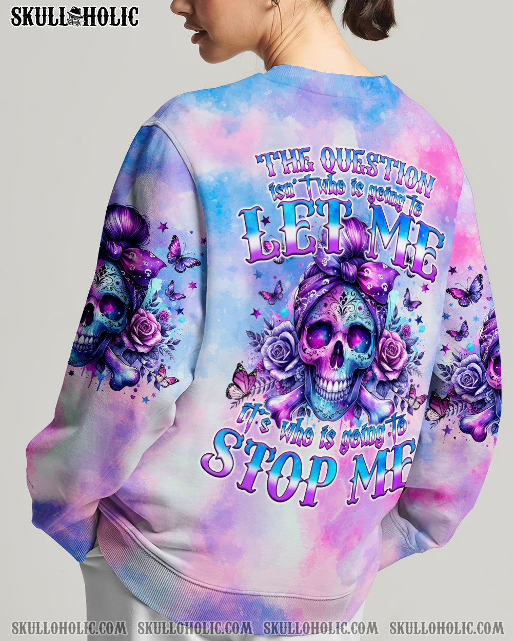 BLISSCORNERS YOU COULDN'T HANDLE ME MESSY BUN TIE DYE HIGH TOP CANVAS SHOES