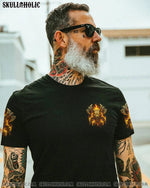 BLISSCORNERS BETTER TO BE A WOLF OF ODIN THAN A LAMB OF GOD VIKING SKULL ALL OVER PRINT