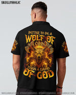 BLISSCORNERS BETTER TO BE A WOLF OF ODIN THAN A LAMB OF GOD VIKING SKULL ALL OVER PRINT