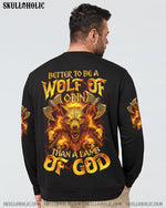 BLISSCORNERS BETTER TO BE A WOLF OF ODIN THAN A LAMB OF GOD VIKING SKULL ALL OVER PRINT