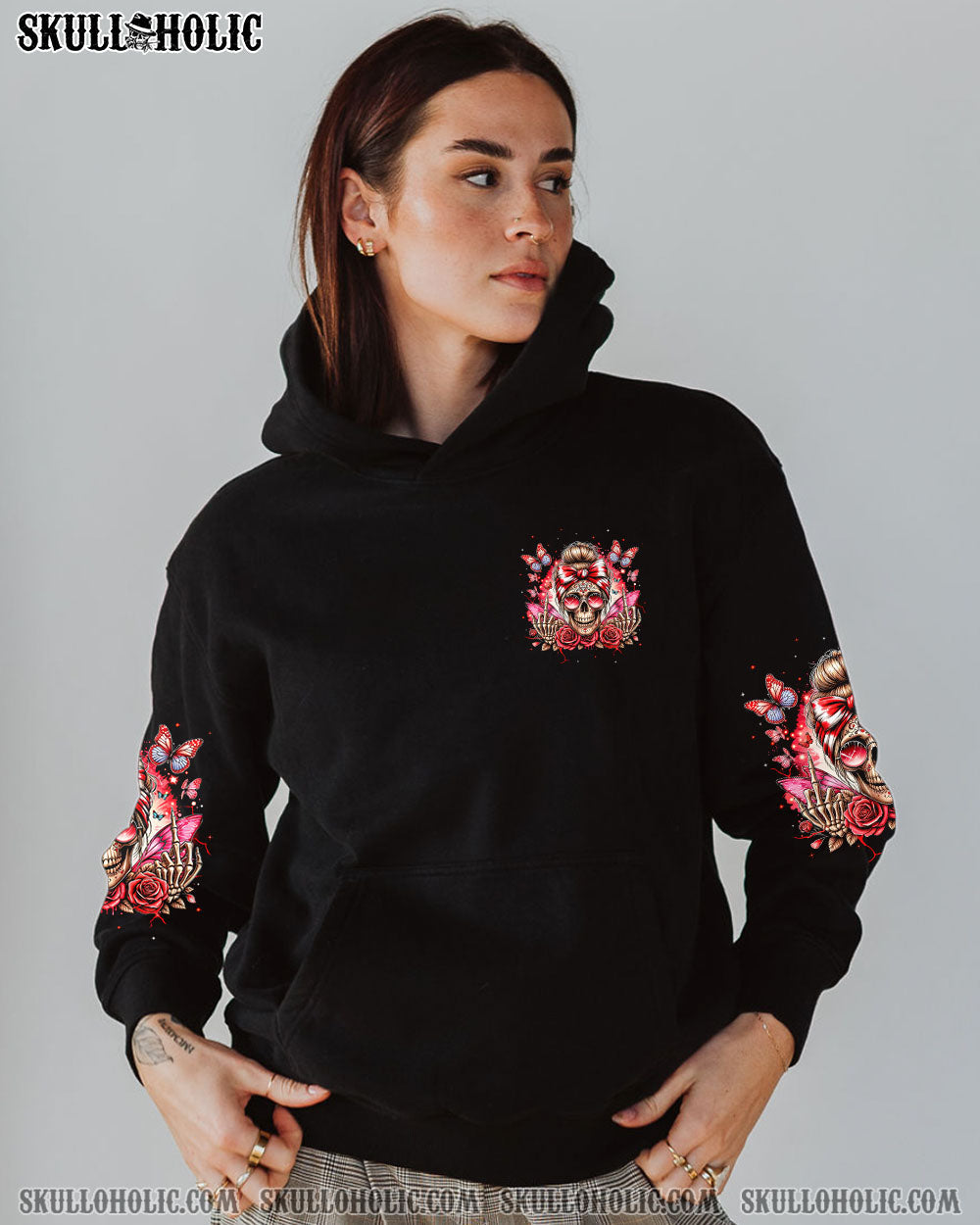 BLISSCORNERS I'M A B DON'T TRY ME MESSY BUN ALL OVER PRINT