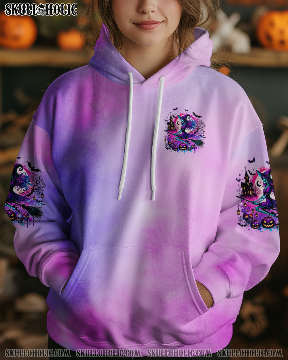 BLISSCORNERS BUCKLE UP BUTTERCUP YOU JUST FLIPPED MY WITCH SWITCH HALLOWEEN ALL OVER PRINT