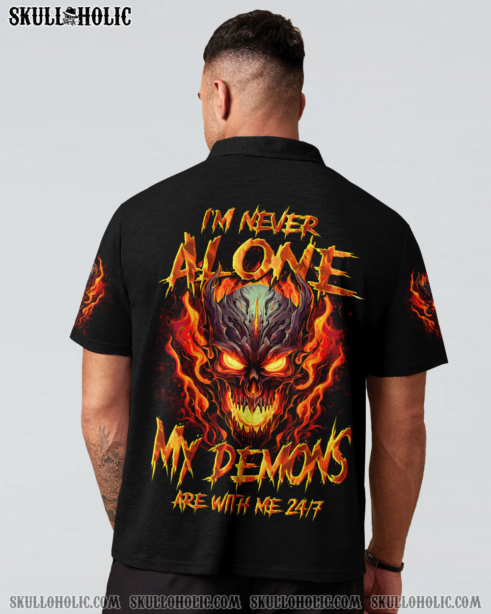 BLISSCORNERS I'M NEVER ALONE DEMONS ALL OVER PRINT