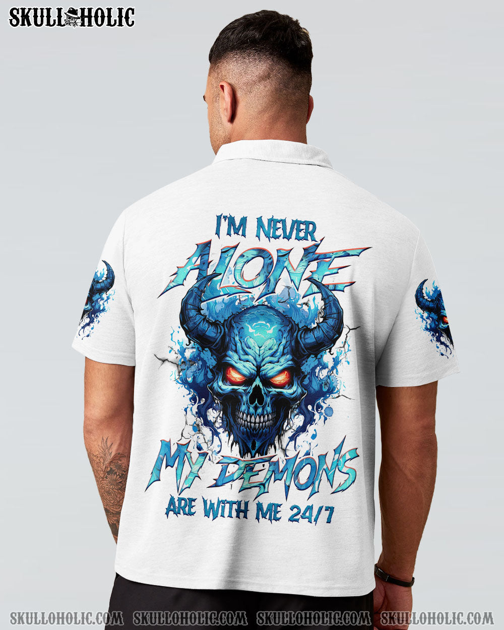 BLISSCORNERS I'M NEVER ALONE DEMONS ALL OVER PRINT