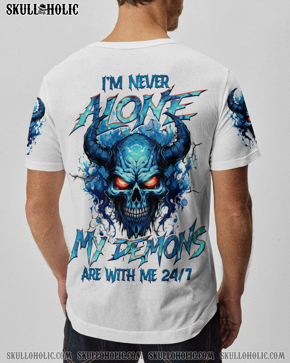 BLISSCORNERS I'M NEVER ALONE DEMONS ALL OVER PRINT