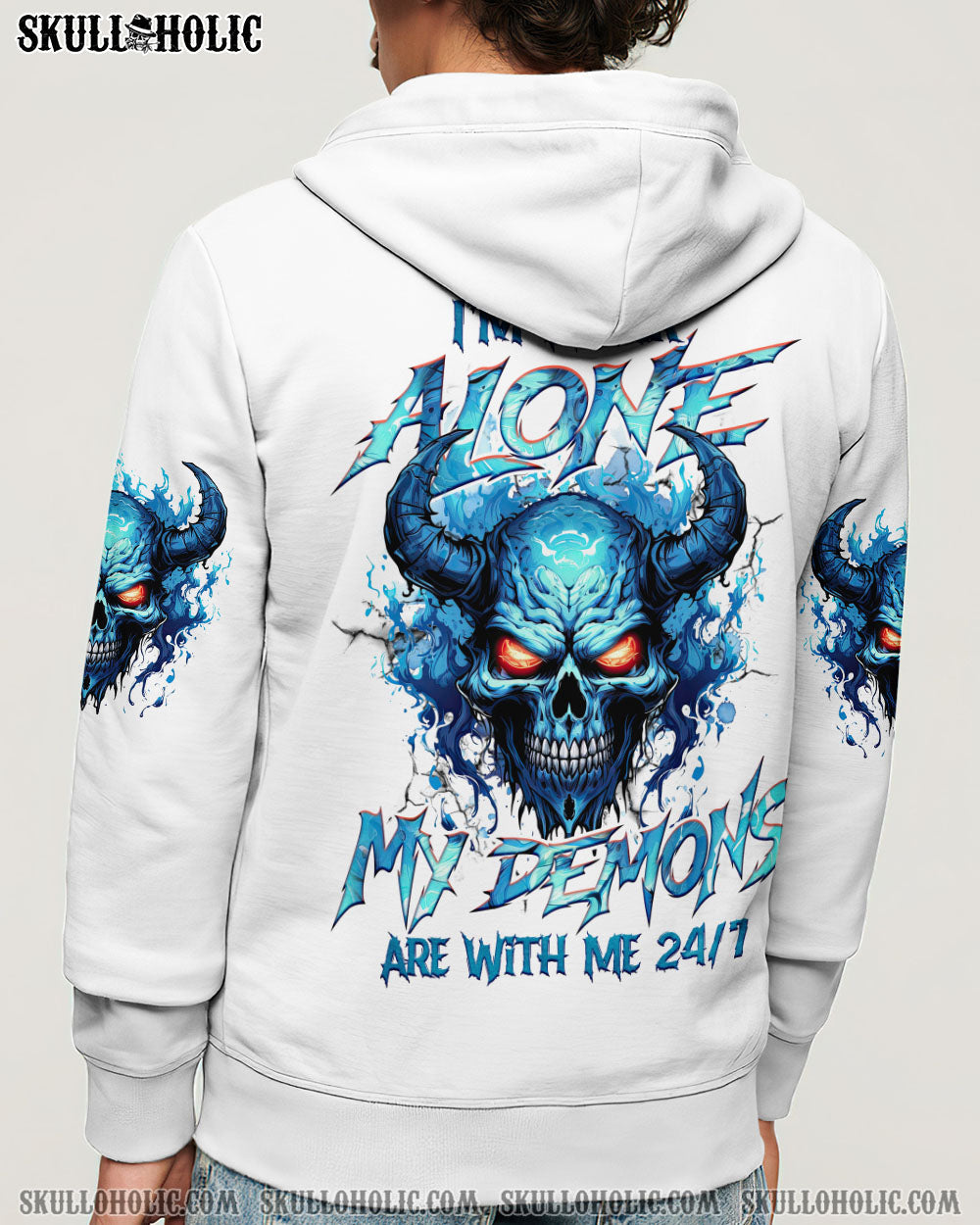BLISSCORNERS I'M NEVER ALONE DEMONS ALL OVER PRINT