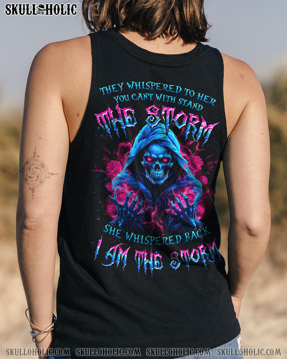 BLISSCORNERS I AM THE STORM SKULL ALL OVER PRINT