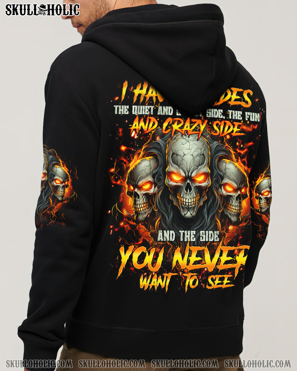 BLISSCORNERS I HAVE THREE SIDES SKULL ALL OVER PRINT