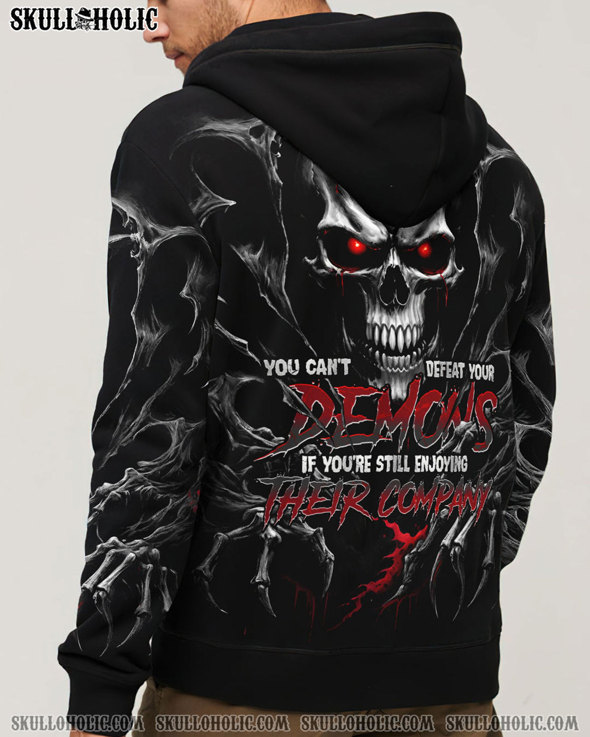 BLISSCORNERS YOU CAN'T DEFEAT YOUR DEMONS ALL OVER PRINT