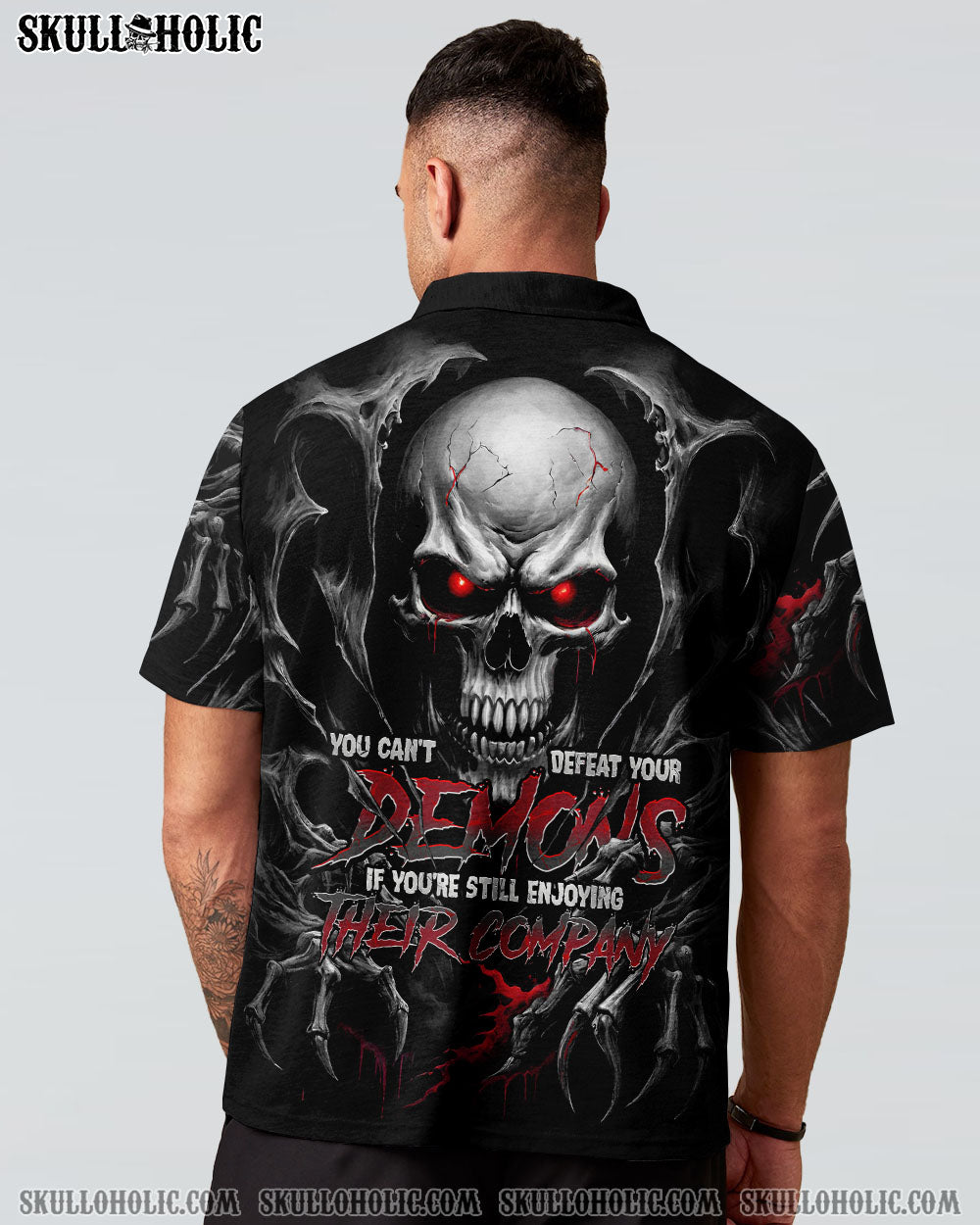 BLISSCORNERS YOU CAN'T DEFEAT YOUR DEMONS ALL OVER PRINT