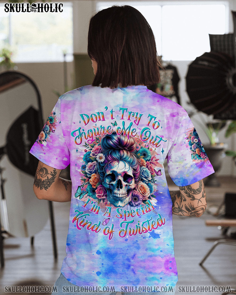 BLISSCORNERS DON'T TRY TO FIGURE ME OUT ALL OVER PRINT