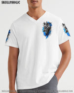 BLISSCORNERS BETTER TO BE A WOLF OF ODIN THAN A LAMB OF GOD VIKING SKULL ALL OVER PRINT