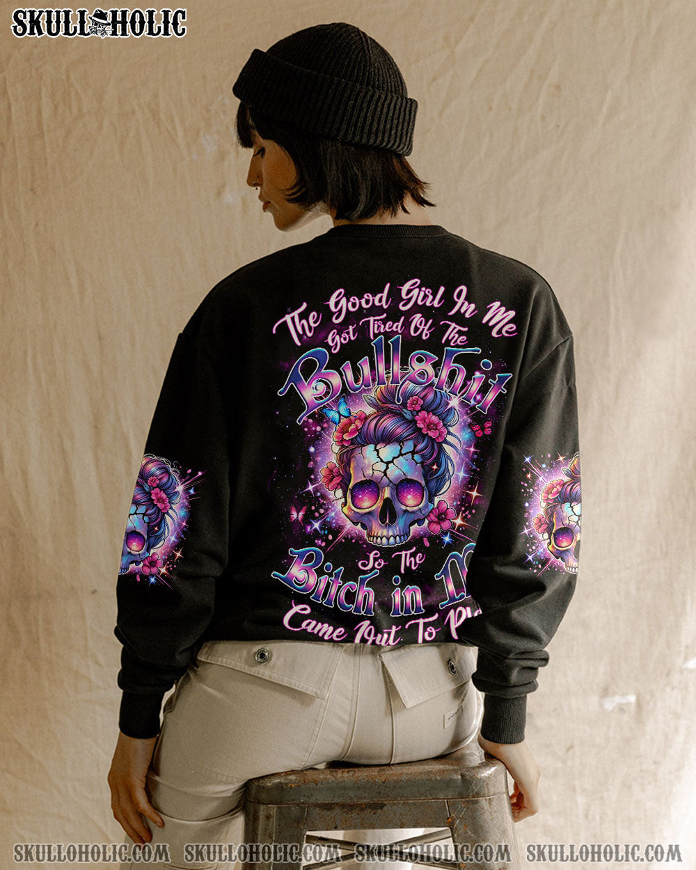 BLISSCORNERS THE GOOD GIRL IN ME ALL OVER PRINT