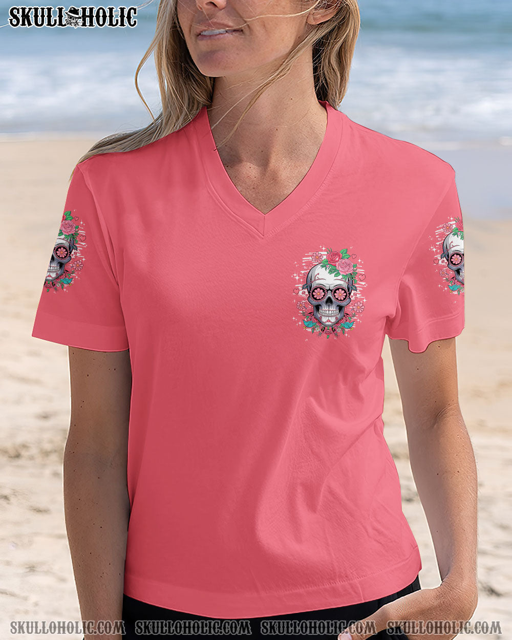 BLISSCORNERS HATING ME WON'T MAKE YOU PRETTY SKULL ALL OVER PRINT