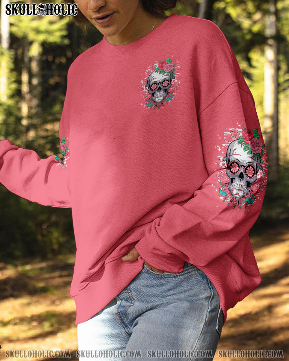BLISSCORNERS HATING ME WON'T MAKE YOU PRETTY SKULL ALL OVER PRINT