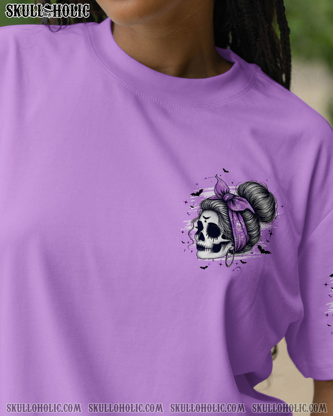BLISSCORNERS SHE WAS A REBEL FULL OF SIN AND SUNSHINE MESSY BUN ALL OVER PRINT