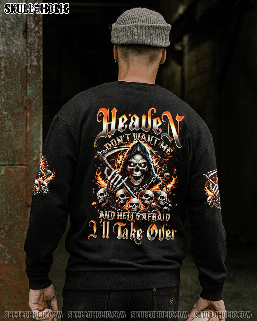 BLISSCORNERS HEAVEN DON'T WANT ME  ALL OVER PRINT