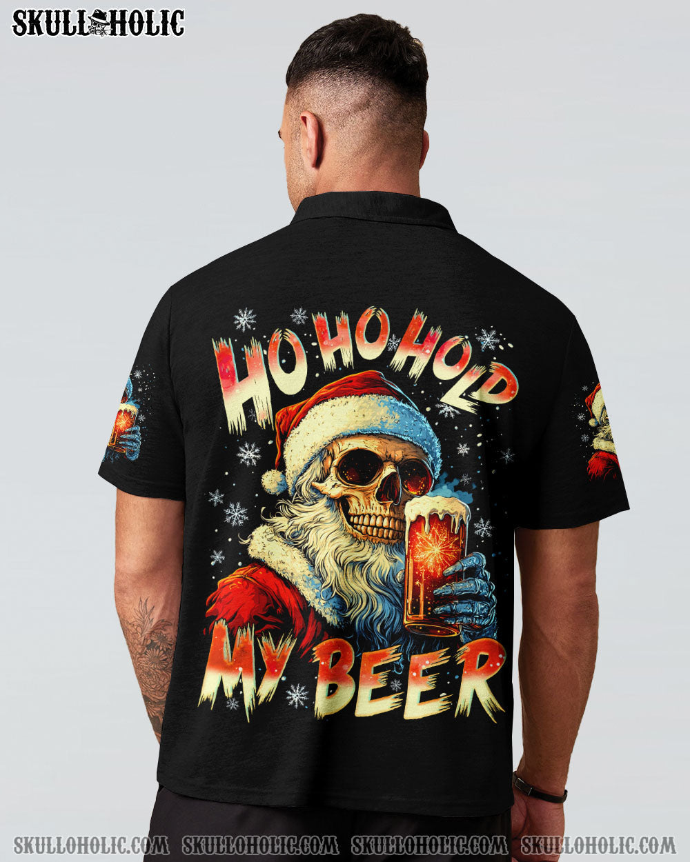BLISSCORNERS HO HO HOLD MY BEER CHRISTMAS ALL OVER PRINT