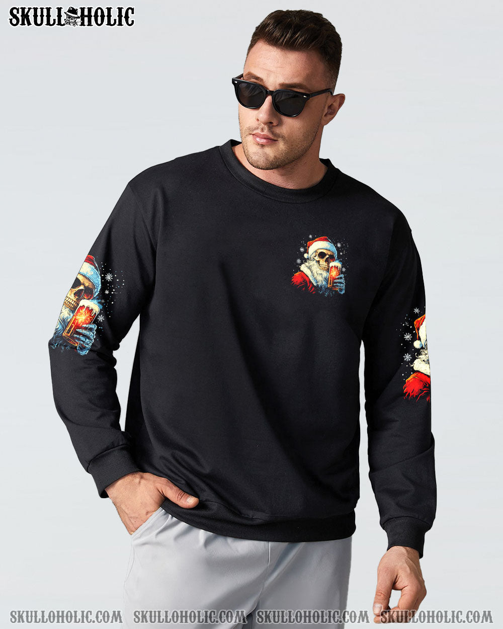 BLISSCORNERS HO HO HOLD MY BEER CHRISTMAS ALL OVER PRINT