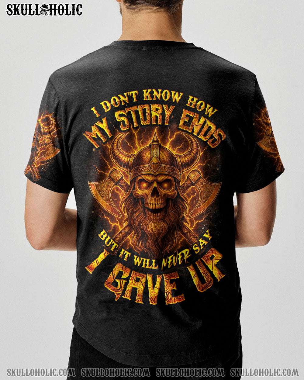 BLISSCORNERS I DON'T KNOW HOW MY STORY ENDS VIKING SKULL ALL OVER PRINT