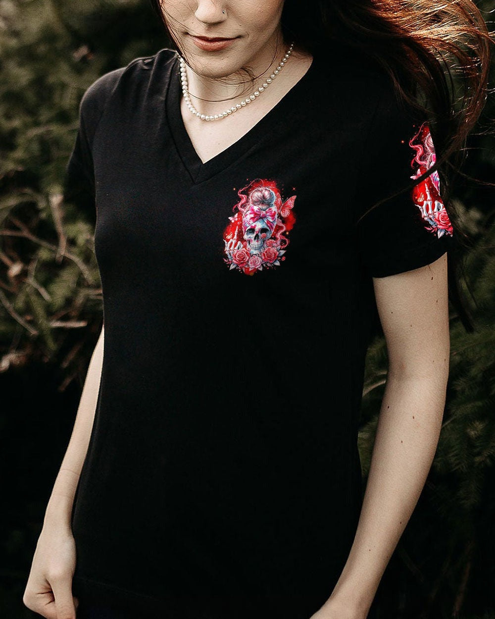 BLISSCORNERS JUDGE ME WHEN SKULL MESSY BUN ALL OVER PRINT